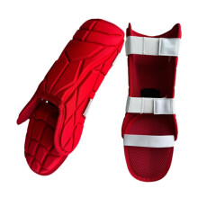 Baseball Softball Leg Guards Foot Guards Adjustable Protector for Teenagers, Red, Multi-Function Sports Equipment