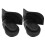 A Pair Black Suitcase Mute Single Row Wheel 5