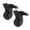 A Pair Black Suitcase Mute Single Row Wheel 9