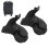 A Pair Black Suitcase Mute Single Row Wheel 11