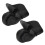A Pair Black Suitcase Mute Single Row Wheel 2