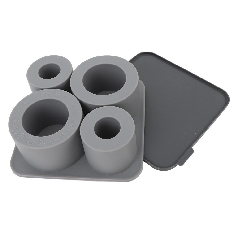 4Pcs Silicone Ice Cube Trays Grey for 20oz-40oz Cups, Large Capacity-image-OPC-PKDDTNM-NEW