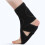 Breathable ankle stabilizer sleeve, adjustable size, provides ankle support (left foot). 4