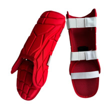 Baseball Batter Leg Guards Foot Guards for Adults, Red Protective Shin Protection Gear, Multifunctional Sports Equipment