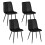 Joolihome 4 PCS Dining Chairs Set, Faux Leather Cushion Seat 1