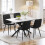 Joolihome 4 PCS Dining Chairs Set, Faux Leather Cushion Seat 3