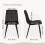 Joolihome 4 PCS Dining Chairs Set, Faux Leather Cushion Seat 4