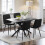 Joolihome 4 PCS Dining Chairs Set, Faux Leather Cushion Seat 8