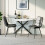 Joolihome 4 PCS Dining Chairs Set, Faux Leather Cushion Seat 9