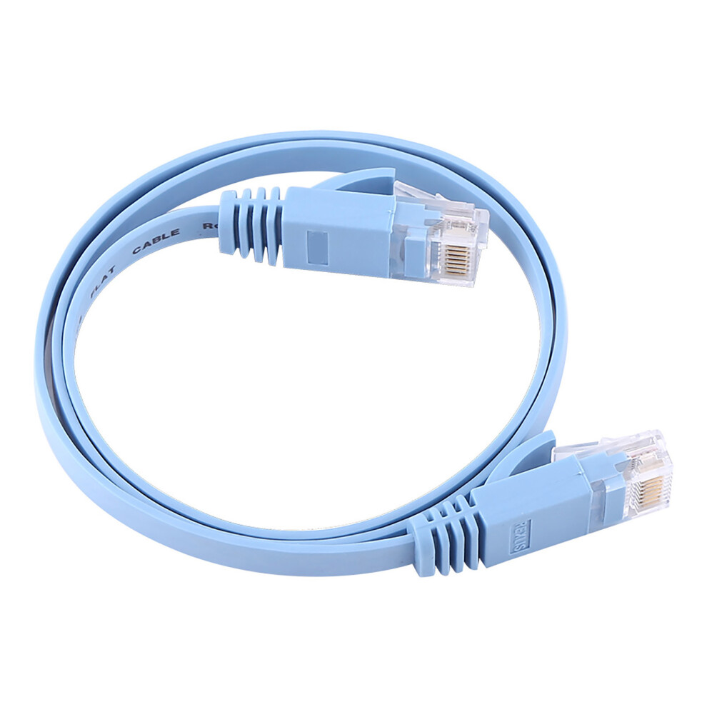 Rj45 Cat6 Ethernet Network Flat Lan Cable Utp Blue 8320539991795