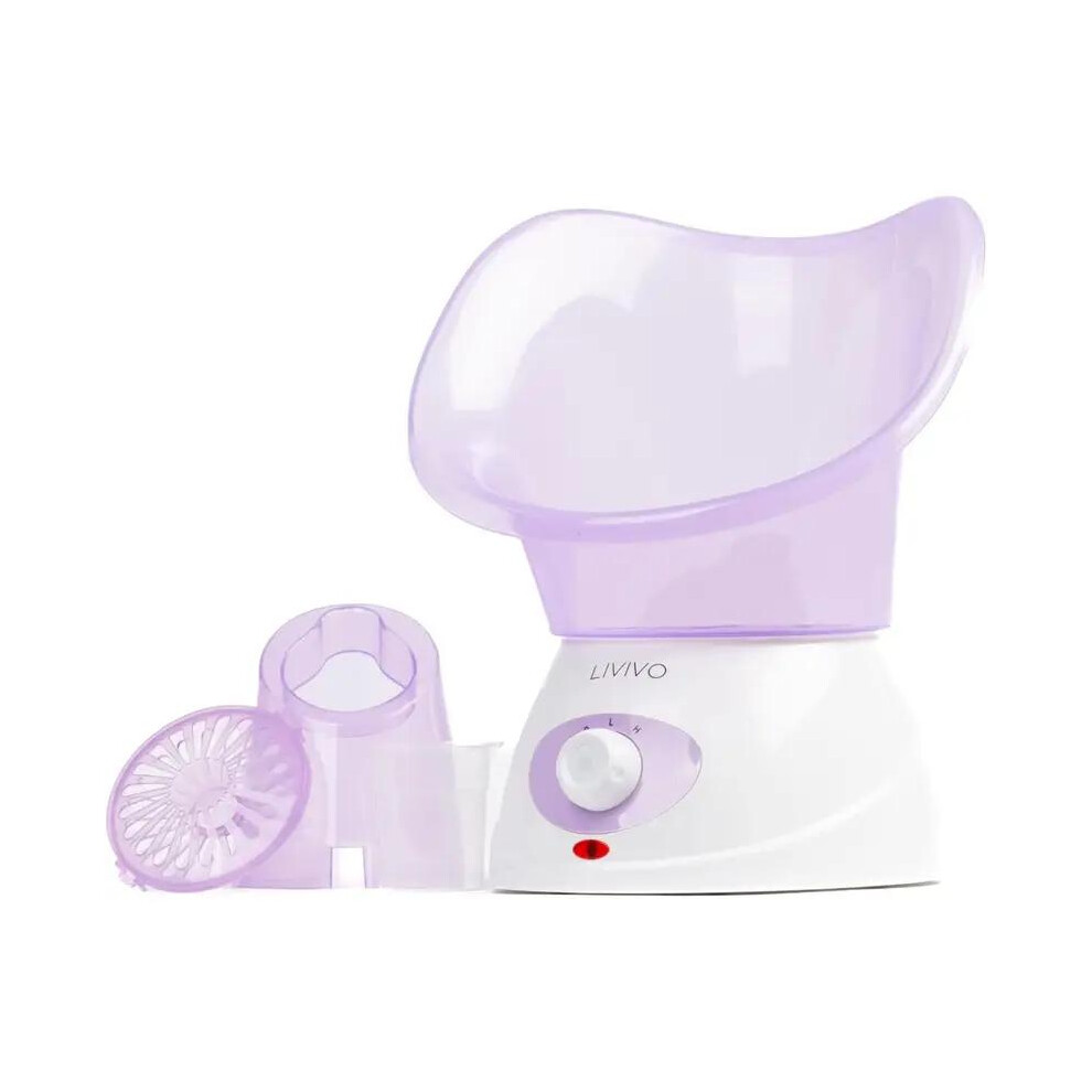 Facial Spa Steamer With Aromatherapy Diffuser & Dual Cones