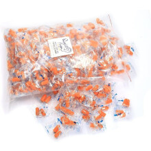 Quality Foam Earplugs 200 Pair - 32dB Noise Cancelling Soft Ear Plugs for Shooting, Work, Music, and Construction (Orange)