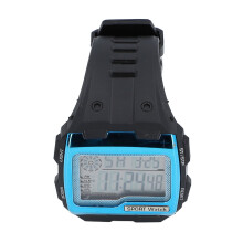Digital-Sportuhr 12/24H LED Alarm 50M Wasserdicht Blau
