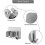 4 Pack Wall Mounted Broom Holder, Stainless Steel Self-Adhesive Mop Holder with Hooks Multi-Function 3