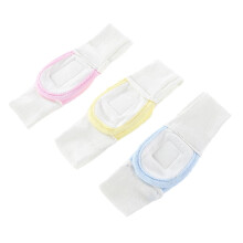 Adjustable Cotton Diaper Fixing Tape 3pcs Soft Elastic Fasteners for Cloth Diapers 41x3.5cm Blue Yellow Pink