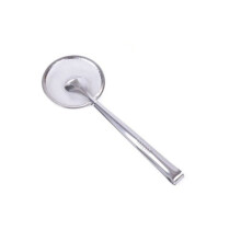 Stainless Steel Ladle Spoon Colander with Fine Mesh for Oil Filtration and Food Straining Kitchen Skimmer Cooking Tool