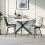 Joolihome 2 PCS Dining Chairs Set, Faux Leather Cushion Seat 3
