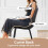 Joolihome 2 PCS Dining Chairs Set, Faux Leather Cushion Seat 10