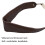 Breathable Brown Microfiber Leather Saxophone Neck Strap with Metal Hook 6