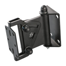 Speaker Wall Mounted Speaker Mounting Bracket Heavy Duty Universal Shelf for Surround Sound Systems in Bedroom, Black
