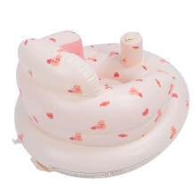 Baby Inflatable Sitting Chair Cartoon Love Rabbit PVC Portable Toddler Support Seat