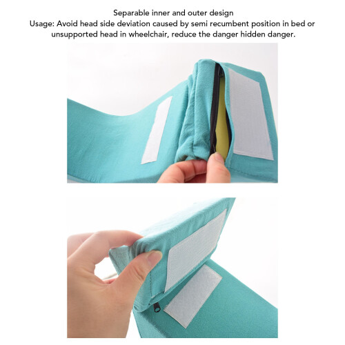 Removable Foam Head Stabilizer Pillow for Elderly – Adjustable & Washable 2