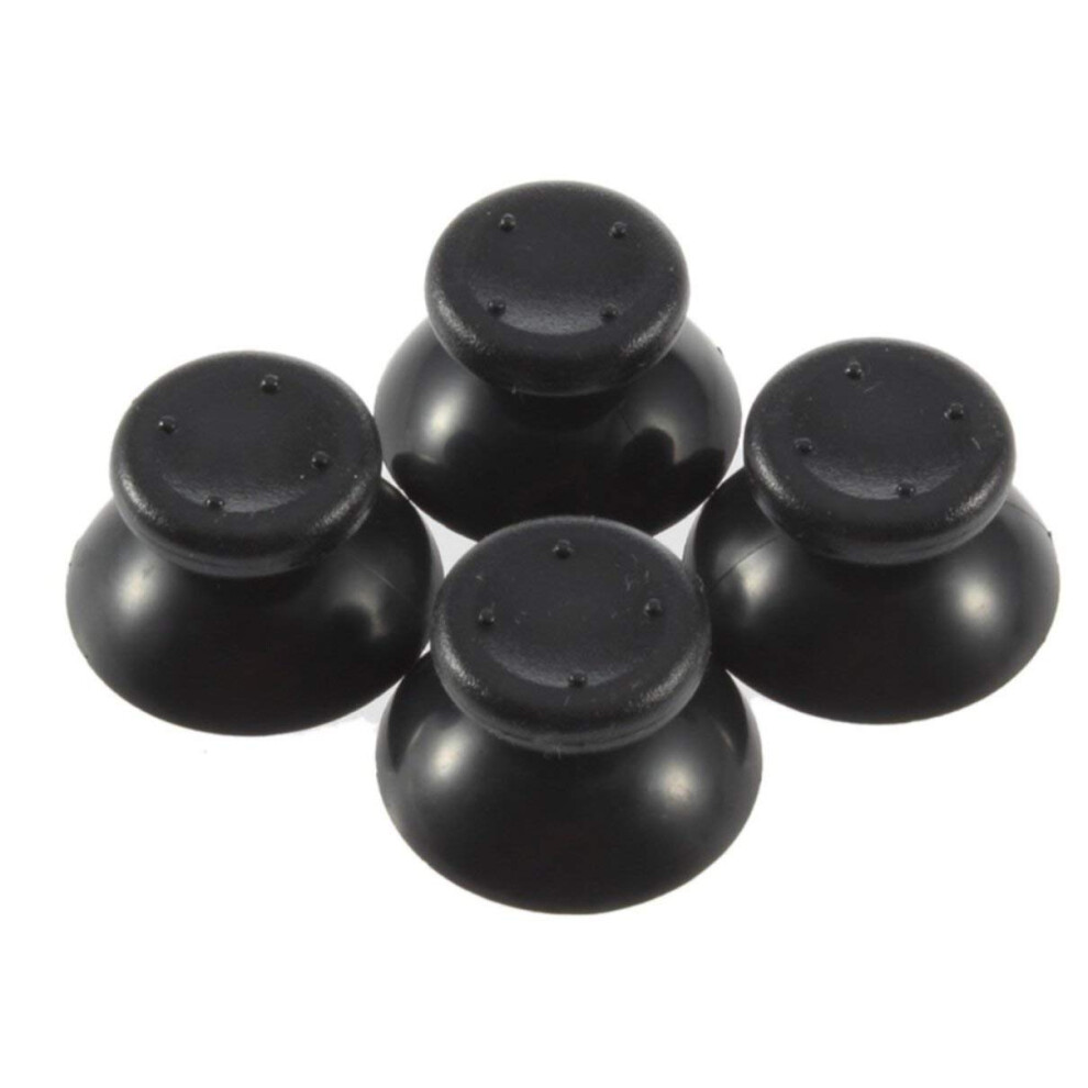 4Pcs Thumbsticks Joystick Cap Replacement Grip Covers Mushroom Style For Xbox 360 Controller Black 6038364224682