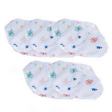 5 pièces de serviettes hygiéniques au charbon de bambou T13 18x25cm