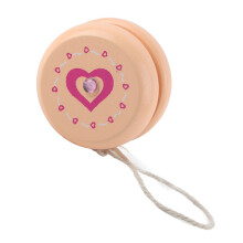 Cute Cartoon Pattern Wooden Yoyo Ball Toy Early