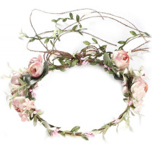 Boho Flower Crown Floral Wreath Headband Floral Crown Wreath Flower Garland Headband Wreath Halo