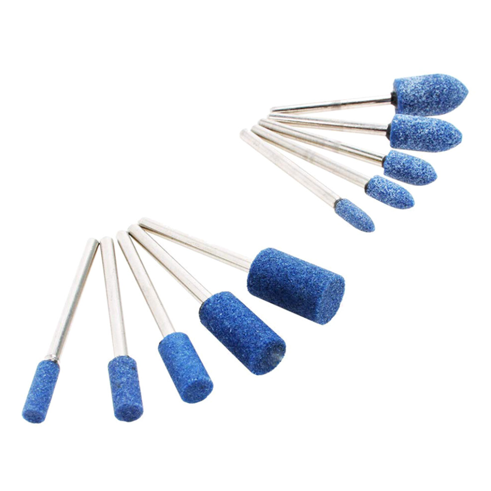 10X/Set 3Mm Shank Abrasive Mounted Grinding Stone Wheel 7754000101665