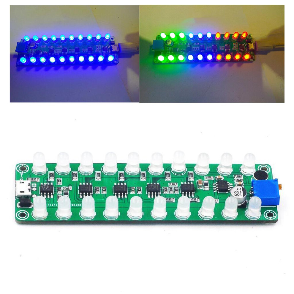 Audio Level Indicator Stereo Music Spectrum Led Amplifier Light 7754000102051
