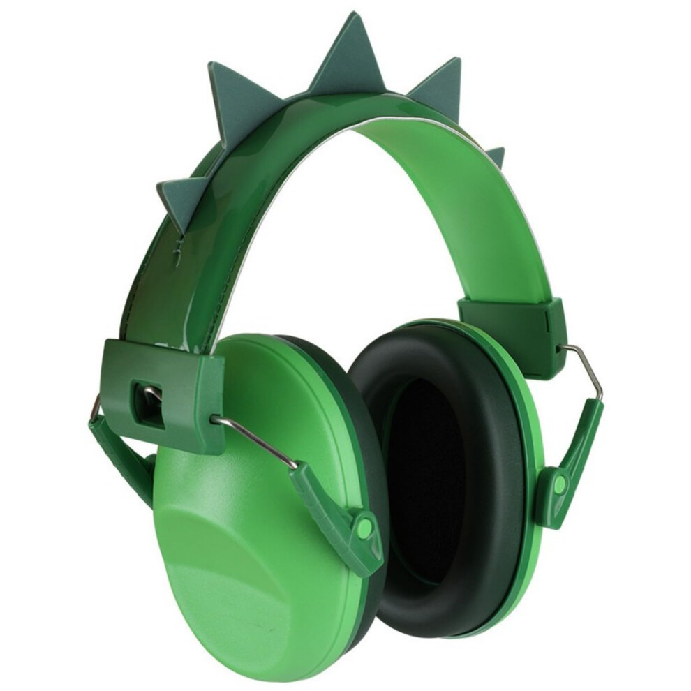 Children Hearing Protections Earmuffs 28Db Noise Cancelling Headphones For Studying And Concerts Dinosaur Design Unisex Kids Green