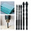 Black Hexagon Handle Crucifix for Triangle Drill 5 PC Set Alloy 6