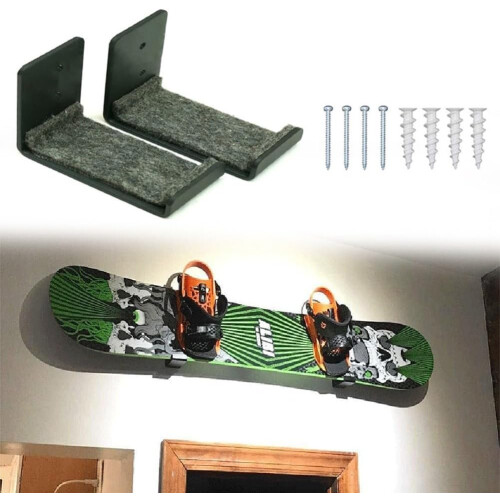 Wall Mount Snowboard Storage Solution 6.5 Inch Durable Organizer for Gear Display and Easy Access 1
