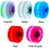 4 Light Up Replacement Wheels for Dual Roller Skateboard, LED Skateboard, 82A Core 11