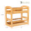 Totally Bamboo 2 Shelf Spice Caddy Organizer Rack for Kitchen Countertop or Cupboard 5