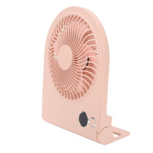 USB Tischventilator 3-Gang leise, tragbar, schlank, 305g, pink, mit 1000mAh Akku