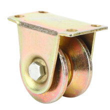 Stahl V-förmige Rillenscheibe 45# für Schiebetüren Starrrollen Industrielle Führungsrolle