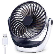 Desk Fan Small Table Fan with Strong Airflow Quiet Operation Portable Fan Speed Adjustable Head 360