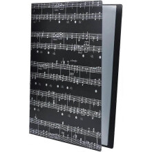 Music Folder A4 Size Sheet Music Folder Paper Documents Music Themes 40 Pockets Storage Folder Music