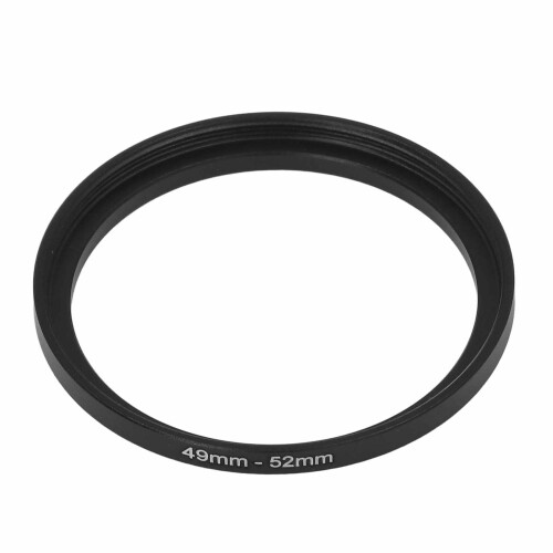 Schwarz 49-52mm Filter-Adapterring aus Legierung Step-Up 1