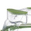 Cubierta para comida de microondas verde hierba 29x26x12cm 7