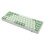 Blue Switch 61-Key 60% RGB Mechanical Keyboard, White, 3000mAh 16