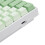 Blue Switch 61-Key 60% RGB Mechanical Keyboard, White, 3000mAh 9