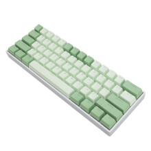 Blue Switch 61-Key 60% RGB Mechanical Keyboard, White, 3000mAh