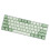 Blue Switch 61-Key 60% RGB Mechanical Keyboard, White, 3000mAh 8