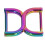 4Pcs Double D Rings 25mm Durable Strong Easy Use 15