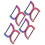 4Pcs Double D Rings 25mm Durable Strong Easy Use 10