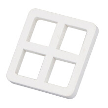30 piezas de ventana de casa de muñecas de madera a escala 1:12, blanco, 4x4 cm